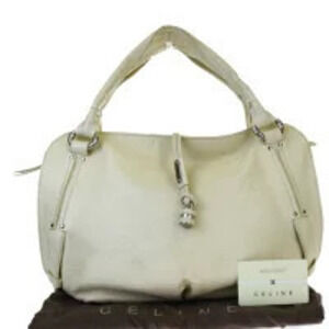 Celine Bittersweet Shoulder Bag White Leather